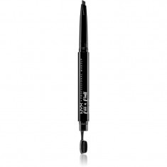 NYX Professional Makeup Fill & Fluff pomadă pentru sprâncene in creion culoare 08 - Black 0,2 g