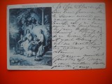 HOPCT 8515 CP PICTURA FRIEDERICKE/ASTEPTARE -1911 -EUROPA-STAMPILOGRAFIE FRUMOASA-CIRCULATA