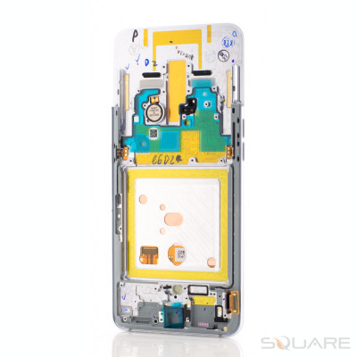 LCD OEM Samsung A80, A805, Silver, Service Pack OEM foto