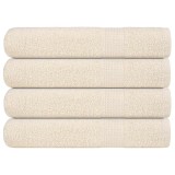 Gossi prosoape de sauna, frogn, 4 buc., crem, 80x200 cm, 360 g/m2