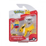 Pokemon - Set 3 figurine de actiune, (Wooloo &amp; Carvanha &amp; Jolteon) S16