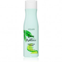 Oriflame Love Nature Organic Tea Tree & Lime apa pentru curatarea tenului pentru ten gras 150 ml