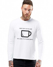 Bluza barbati alba - Cup of care - 2XL