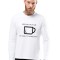 Bluza barbati alba - Cup of care - 2XL