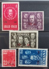 Romania 1952 - Revolutia de la 1848 cu supratipar MNH foto