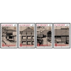Guernsey 1987 - Europa-arhitectura moderna, serie neuzata