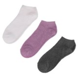 Sosete scurte pufoase pentru femei &ndash; Set de 3 perechi &icirc;n culorile Albe, Lila și, CMCLASS