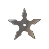 Stea Ninja Shuriken 5 Colturi Otel Ascutit 9.5cm + Husa Protectie Curea - Arma Aruncat Profesionala, Vanatoare, Colectie