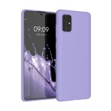 Husa Kwmobile pentru Samsung Galaxy A71, Silicon, Mov, 51208.222