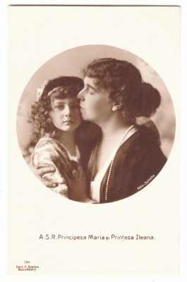 5524 - Regina MARIA, Queen MARY &amp;amp; Princess ILEANA, Regale - old postcard unused foto
