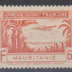 Franta Colonii - Mauritania 1940 AOF, Posta Aeriana - MH