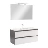 Mobilier complet de baie Vario Forte 100 antracit-alb