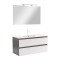 Mobilier complet de baie Vario Forte 100 antracit-alb