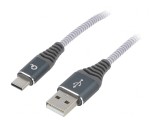 Cablu USB 2.0 USB A la USB C Aurit 1m Gri 480Mbps, Gembird