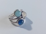 Inel din argint cu pietre semipretioase #2278