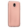 Husa Samsung Galaxy J3 2017 GloMax Perfect Fit Rose Gold, TPU, Rezistenta la Socuri, Praf si Zgarieturi