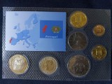 Seria completata monede - Portugalia 2001 , 7 monede