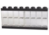 Cutie LEGO neagra pentru depozitarea si expunerea a 16 minifigurine