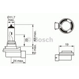 Bec, proiector ceata VW PASSAT ALLTRACK (365) (2012 - 2014) BOSCH 1 987 302 081