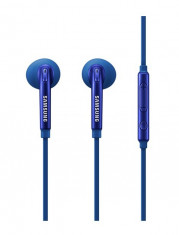 Handsfree (casti) Samsung EO-EG920BLEGWW stereo cu microfon, albastru pentru dispozitive cu conector de 3,5 mm blister foto