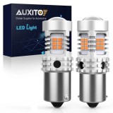 Set 2 becuri LED Auxito&reg; 1156 BAU15S PY21W Canbus, pentru semnalizare