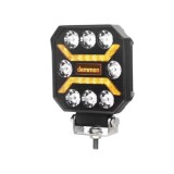 LED Lumini de lucru Lampe &#039;&#039;DEMMON&#039;&#039; DRL 12V 24V 27W pentru Camion tractor Suv 4x4 Spot Beam Alb/Galben