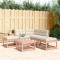 Gossi set mobilier de gradina cu perne, 5 piese, lemn masiv douglas