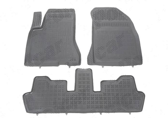 Set covorase auto din cauciuc CITROEN C4 PICASSO (UA/UD), 10.2006-06.2013, presuri tip tavita, negru; Polietilen