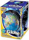 Glob 2 in 1 - Pamantul si constelatiile PlayLearn Toys, Brainstorm
