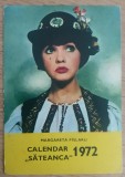 C9 6 - 1972 - Calendar de buzunar - artisti romani - Margareta Pislaru