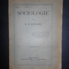 G. D. Scraba - Sociologie (1914, prima editie)