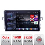 Navigatie Toyota Verso 2010-2016 Edotec Kit-133 8 core QLED 2K 16+512 360 Android Waze USB Navigatie Internet Youtube Radio CarStore Technology