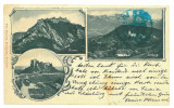 468 - BRAN, RASNOV, FELDIOARA, Brasov, Litho - old postcard - used - 1898, Circulata, Printata