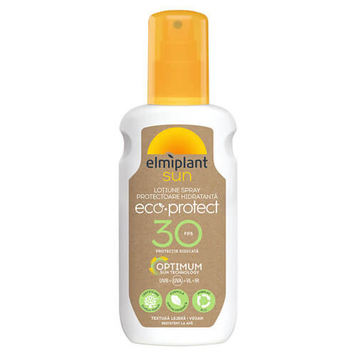 Lotiune spray hidratanta Eco-Protect SPF30, 150ml, Elmiplant Plaja