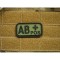 Patch Bloodtype AB POS cauciuc Forest JTG