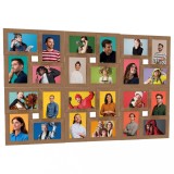 VidaXL Ramă foto colaj pentru 24x (10x15 cm) foto, maro deschis, MDF