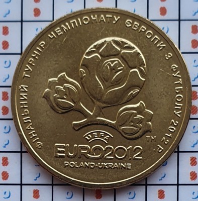 Ucraina 1 hryvnia 2012 UNC - EURO 2012 - km 668 - A020 foto