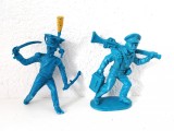 Lot 2 figurine soldati plastic, colectie, deosebit de frumos realizati, cca 8cm