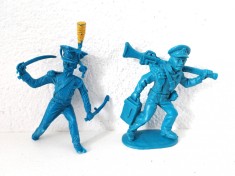 Lot 2 figurine soldati plastic, colectie, deosebit de frumos realizati, cca 8cm foto
