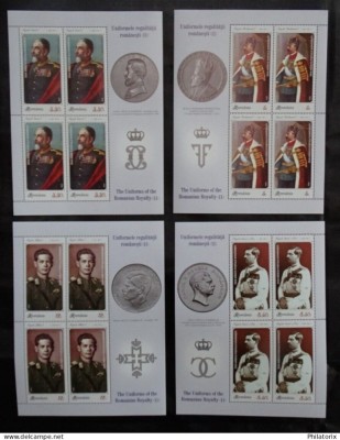 Romania LP 2291 c MNH/** Minicoli , Uniformele regalitatii II foto