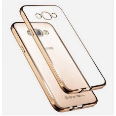 Husa Silicon Samsung J7 2015 j700 Electroplacat Gold
