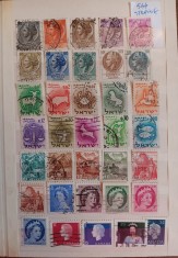 A16 1 - Clasor foarte vechi - contine in jur de 544 timbre straine obliterate