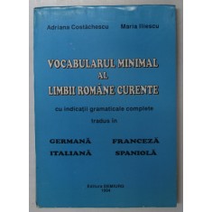 VOCABULARUL MINIMAL AL LIMBII ROMANE CURENTE-ADRIANA COSTACHESCU , MARIANA ILIESCU 1994