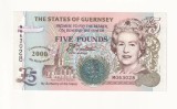 !!! X. X. RARR : GUERNSEY - 5 POUNDS (2000) COMM. - P 60 - UNC / SERIA M020593 / MILLENNIUM