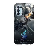Husa compatibila cu Oppo Find X5, Viceversa, model Dragon god Final Fantasy XIV, Silicon, TPU, Transparent, Carcasa
