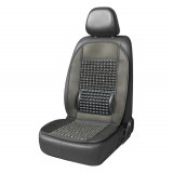Husa scaun auto cu bile de masaj si suport lombar, dimensiuni 97 x 44 cm, culoare Neagra FAVLine Selection, Amio