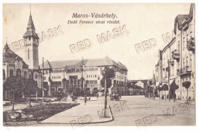 3990 - TARGU-MURES, Market, Romania - old postcard - used - 1908 foto