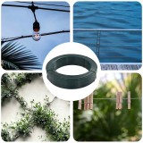 VidaXL Fir tensionare pentru gard 250 m 2,3/3,8 mm verde &icirc;nchis, oțel