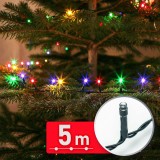 Cumpara ieftin Decor Luminos Craciun - Sir Lumini LED - 5 m - Multicolor - 100 LED - 220-240 V - 6 W - Cablu Verde Best CarHome