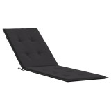Cumpara ieftin Perna de sezlong, negru, (75+105) x 50 x 4 cm